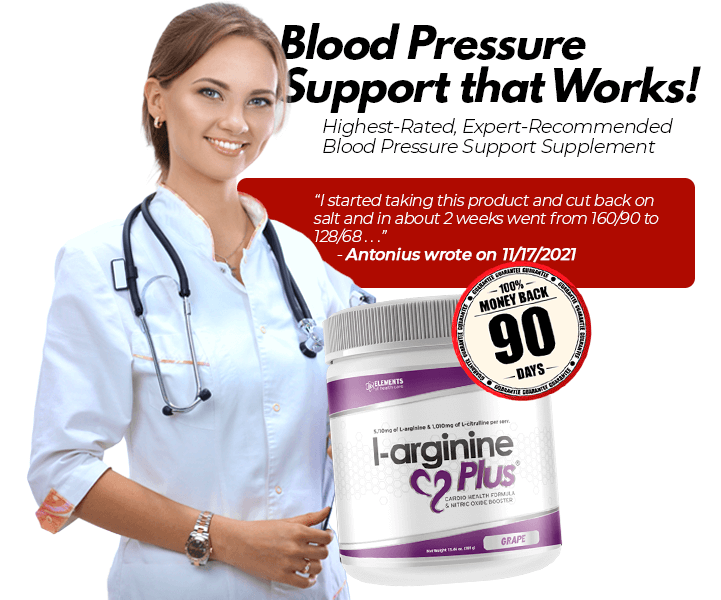 Lowers Blood Pressure - L-arginine Plus
